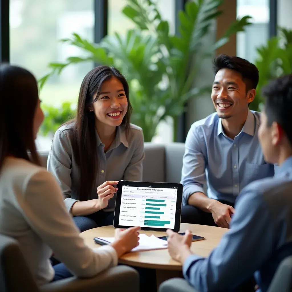 Modern office environment